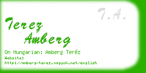 terez amberg business card